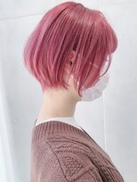 Say.くびれショートボブベビーピンクひし形ショートひし形ボブ