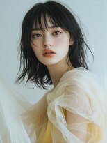 デビュー ヘアーメイク&nbsp;黒髪/ボブルフ/ネビージュ/小顔/ワンレン/水戸/髪質改善/前髪