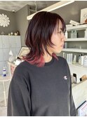 ニシグチstyle【マッシュウルフ/インナーカラー／ピンクカラー】