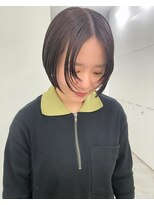 エンドリンク(endlink) マッシュウルフボブヘア前髪レイヤーボブ着物ブリーチなしカラー