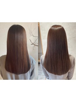 髪質改善特化salon《uno a uno》当店がオススメするのはトリートメント!当店自慢のTRでハリ/艶のある髪へ◎