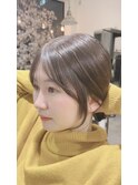 大人可愛いくびれ韓国レイヤーカット　2waybang顔周りシースルー