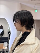 ボヌール オオサカ(Bonheur OSAKA) 伸ばしかけショート × ポイントパーマ