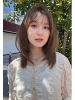 ロンド ボーイ 表参道(Lond BOY)&nbsp;イメチェン外ハネボブ美髪ワイドバングミディアムレイヤーカット