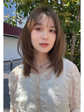 ロンド ボーイ 表参道(Lond BOY) イメチェン外ハネボブ美髪ワイドバングミディアムレイヤーカット