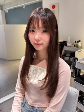 アム(amu) ロングレイヤー/フェイスレイヤー/シースルーバング/顔まわり