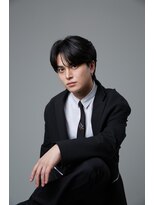 アクシー ヘアーアンドメイク(AXY HAIR&MAKE)&nbsp;メンズミディアムパーママッシュウルフカット波巻きスパイラル