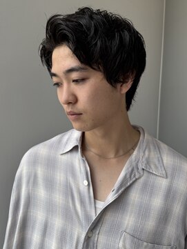 トリッカ シブヤ(TRICCA SHIBUYA) メンズパーマ メンズカット ニュアンスパーマ アップバング