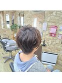 ショートボブ(前髪長め)