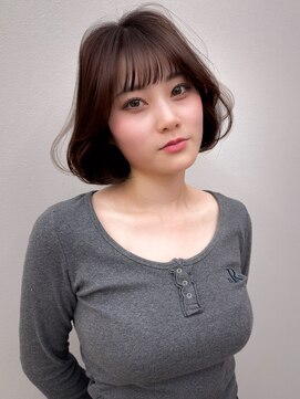 ロンドイディールバンダイ 新潟万代(Lond ideal) 韓国ボブタンバルモリチョコレートブラウンベージュ