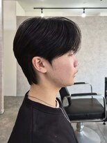 エイル 北堀江(Eir) カルマ ダウンパーマ 毛流れ ニュアンス センターパート