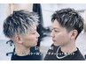 【2回目以降】デザインカット+Wブリーチメッシュ++眉カット+TR(蒲生店)