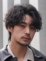 フィフス 大分(fifth)&nbsp;大分波巻きパーマメンズカットラウンドマッシュセンターパート
