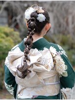 京都ヘアセット着付け専門サロン 夢館 五条店(yumeyakata)&nbsp;網おろし玉ねぎヘア