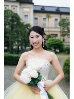 オエ 京都堀川今出川&nbsp;パステルイエローボリュームチュールドレス