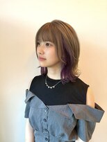 フラム(fulam) グレージュ×インナーラベンダー