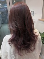 ヘアワン(HAIR One)&nbsp;ピンクベージュ×ロングレイヤー