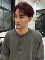 バランス ハレまち通り岡山駅前店(balance.)&nbsp;ワインレッドニュアンスマッシュ