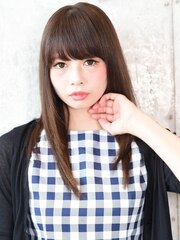 最強愛されヘア♪ダークアッシュのナチュラルストレート