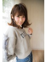 リル(Lilou) 【Lilou】大人かわいい 切りっぱなしボブ 似合わせカット