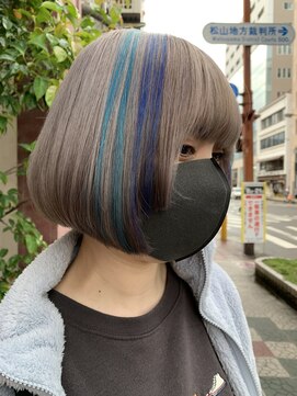 ボアップ 新居浜店(boappu) #ラインカラー #ケアブリーチ #ハイトーン