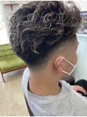 男は黙ってフェードパーマハイライト!!