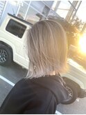 #グラデーション#ベージュ#グレージュ#切りっぱなしボブ