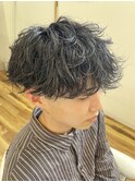 波巻きパーマ