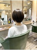 【庄内/ショート】白髪ぼかしハイライトも人気♪