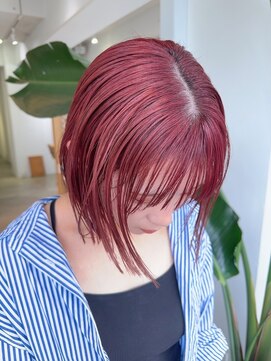 スー(suu) さきへあすなっぷ/デザインカラー/チェリーレッド