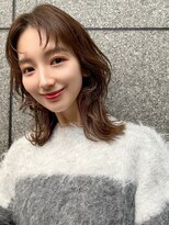 フリティ 大阪西梅田店(friity)&nbsp;ベージュインナーカラーショートボブレイヤーミディアム前髪