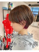 コワファーストナガサキシャンプーボーイ(COIFF1RST NAGASAKI SHAMPOO BOY)&nbsp;大人可愛い20代30代40代黒髪前下がりショートボブ丸みショート◎