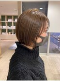 個室 ベージュカラー 髪質改善 ブリーチなし トリートメント