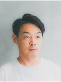 メンズベリーショート/ブルーブラック/刈り上げ