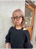 ミルクティー×ピンクのデザインカラー