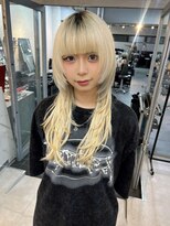 アリートウキョウ(ALLY TOKYO) シャギー黒髪ロングウルフカットロングレイヤーカットエクステ