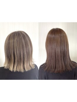 【伊勢崎】自然な透明感と艶カラーが好評◎トレンドカラーが楽しめる◎立体感を出すハイライトスタイルも♪