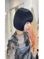 ロア ヘアーコーディネート 四条烏丸店(LoRE hair coordinate) ネイビーカラー×ボブで儚げ美人ヘア