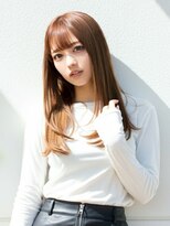 ファクトリーファイブ(Factory5)&nbsp;小顔レイヤーロングベージュ20代30代40代くびれミディ韓国ヘア