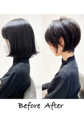 ビュートヨナカ(VIEW TOYONAKA) 【30代/40代/50代】くびれショート/イメチェン/暗めカラー/豊中