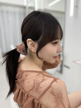 アマトウキョウスマートサロン(AMA TOKYO×Smart Salon) 韓国ヘア　2wayバング  レイヤーカット くびれヘア  顔周り