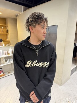 ヘアー アイス ルーチェ(HAIR ICI LUCE) メンズパーマ/メッシュハイライト/デザインカラー/大野