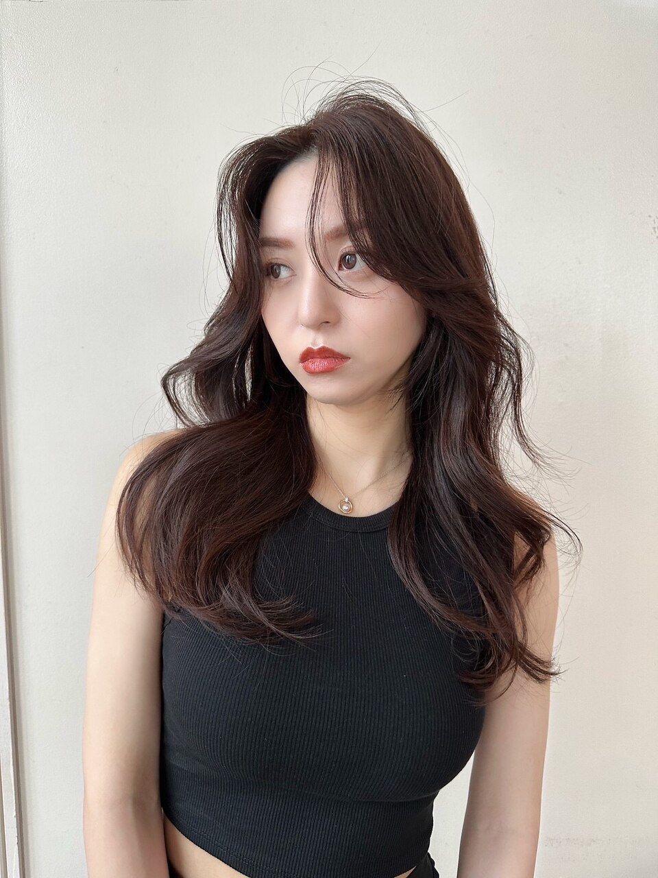 ベル 表参道Terrace(Belle)&nbsp;顔周りカット/似合わせカット/レイヤーカット￥前髪長め￥韓国ヘア