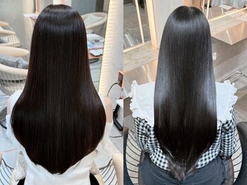 シー バイ ロンド 新宿(Sea by Lond)の写真/カット+縮毛矯正+髪質改善トリートメント￥16980]ダメージレスなケアストレートで癖/髪質のお悩み解消[新宿]