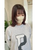 【飛鳥】ウルフカット/ピンクブラウン/枚方