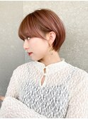 ハンサムショート/丸みショートボブ/20代30代40代50代/顔周り