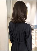 レイヤーボブグレージュくびれミディアム結べるボブくびれボブ