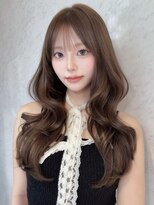 クム(kumu)&nbsp;前髪カット/ヘアセット/レイヤーカット/韓国ヘア/透明感カラー