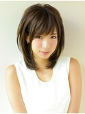 《AFLOATディル裕二朗》小顔を引き出すセミロングヘア
