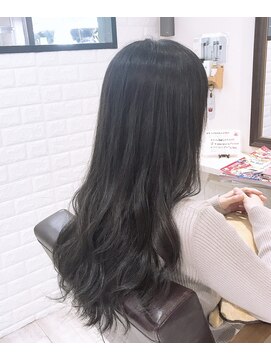 ルルカ ヘアサロン(LuLuca Hair Salon) LuLucaお客☆スナップ ダークトーンのブルーグレーカラー